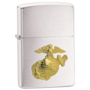 Marine Brush Chrome Zippo